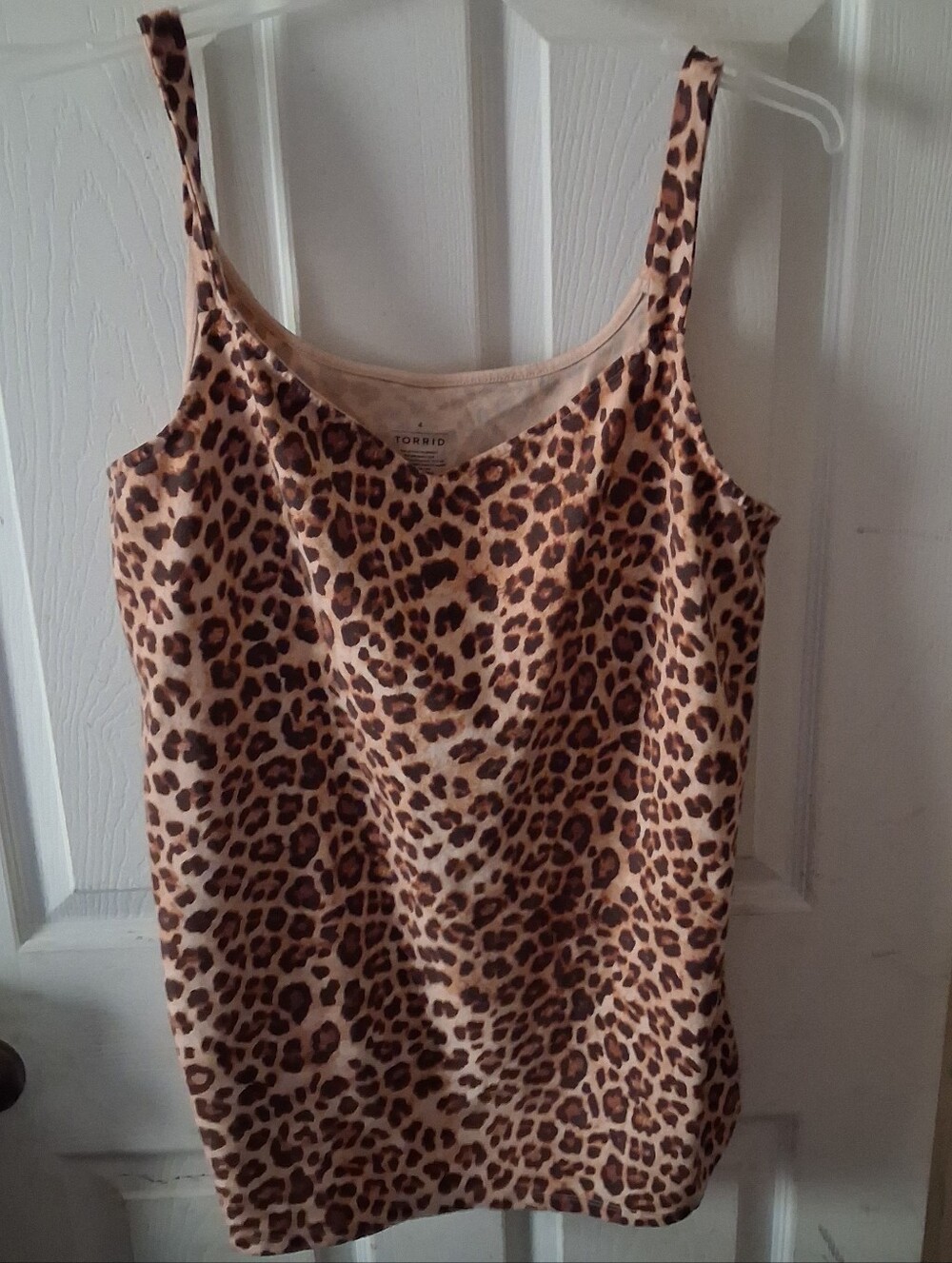Torrid - Women's Leopard Pattern Stretch Tank Cami Top. Size 4(4X/26)